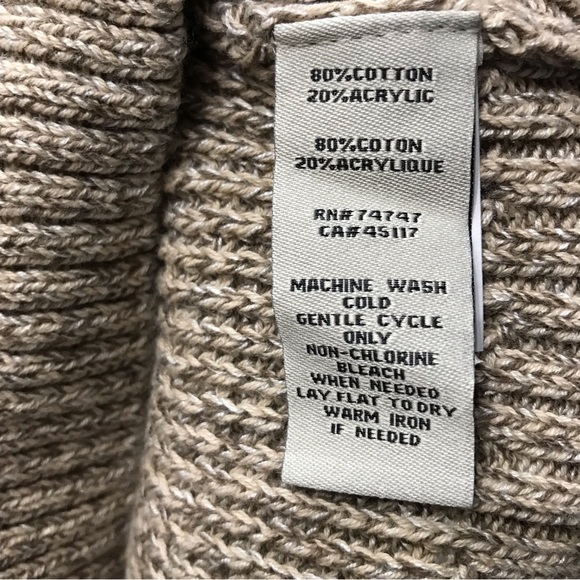 Red Head 1/4 Zip Pullover Knit Sweater XLT XL Tall New Tan - Picture 6 of 9